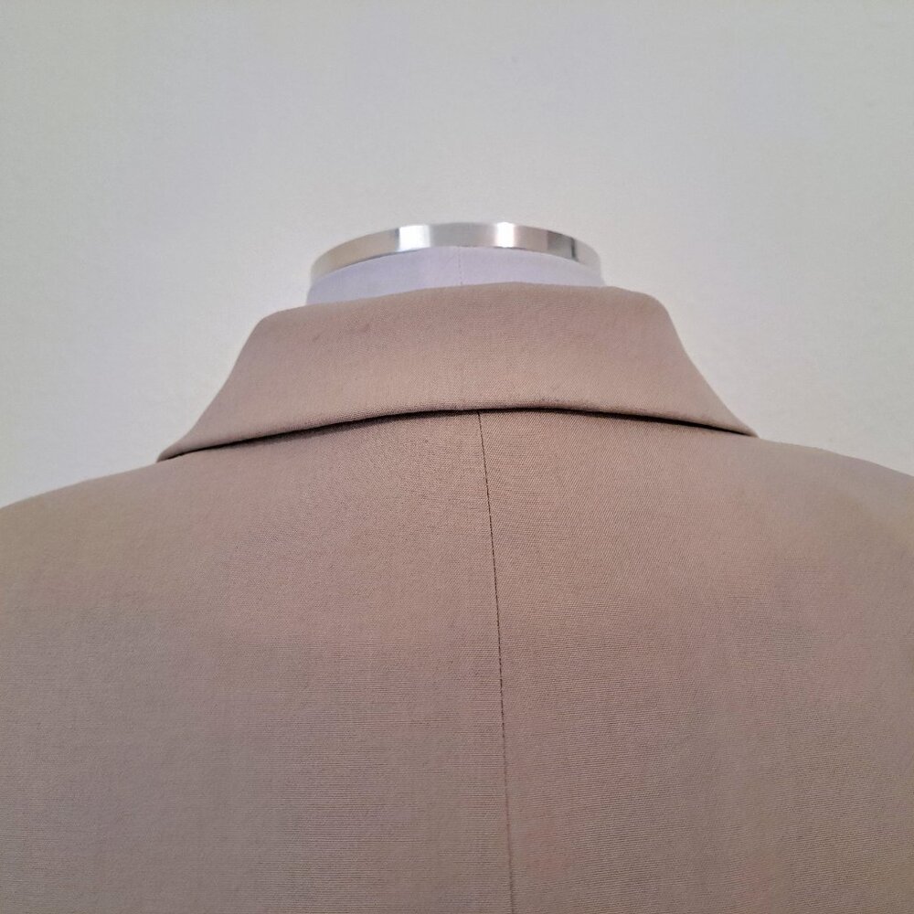 H&M Women Lined Blazer  Collar Jacket Long Sleeve Size S Color Tan - Picture 10 of 12